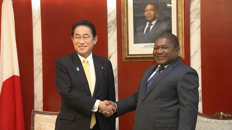 【速報】“エネルギー資源外交” 岸田首相がモザンビークで首脳会談｜FNNプライムオンライン