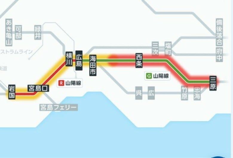 【速報】ＪＲ山陽線で人身事故　三原～安芸中野間で順次運転見合わせ　運転再開は午後5時以降の見込み｜FNNプライムオンライン