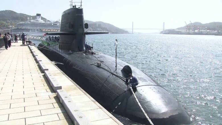 海自潜水艦が10年ぶり長崎に　国内最大級の巨艦を一般公開へ【長崎】｜FNNプライムオンライン