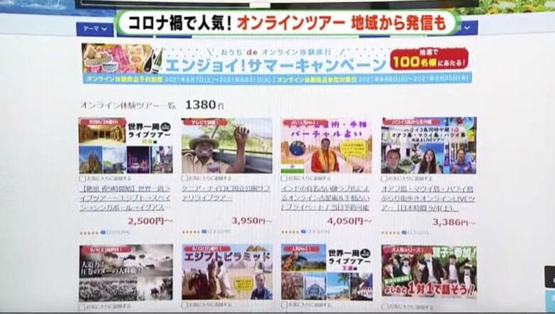 世界73カ国、1300を超えるツアーが