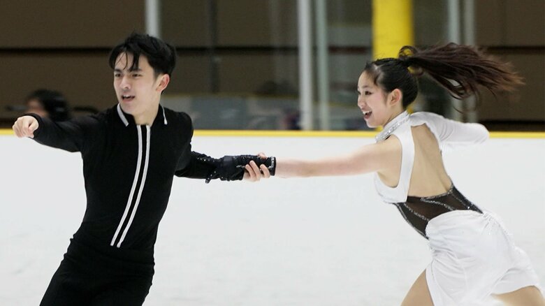 見どころ満載のFDを披露した岸本彩良・田村篤彦組