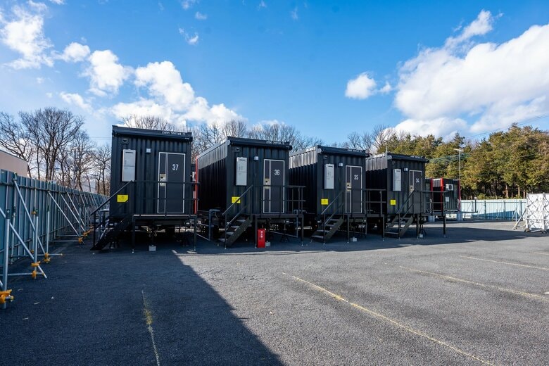 2022年1月栃木県内で臨時医療施設として設置されたレスキューホテル（画像提供/デベロップ）