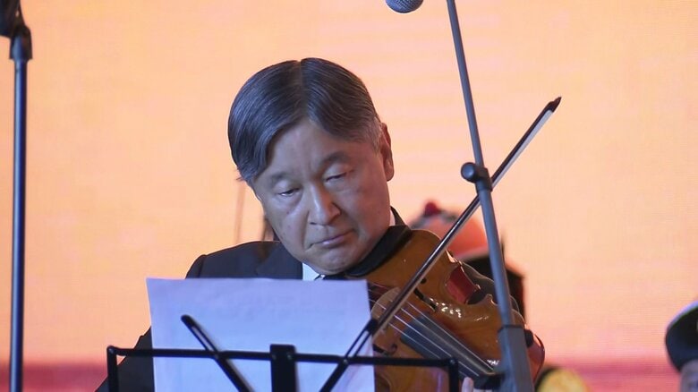 モンゴル大統領主催の晩さん会でビオラの演奏を披露された（2025年7月）