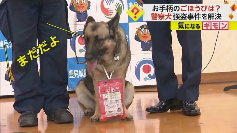 ビーフジャーキー約1年分が贈呈されたレグルス