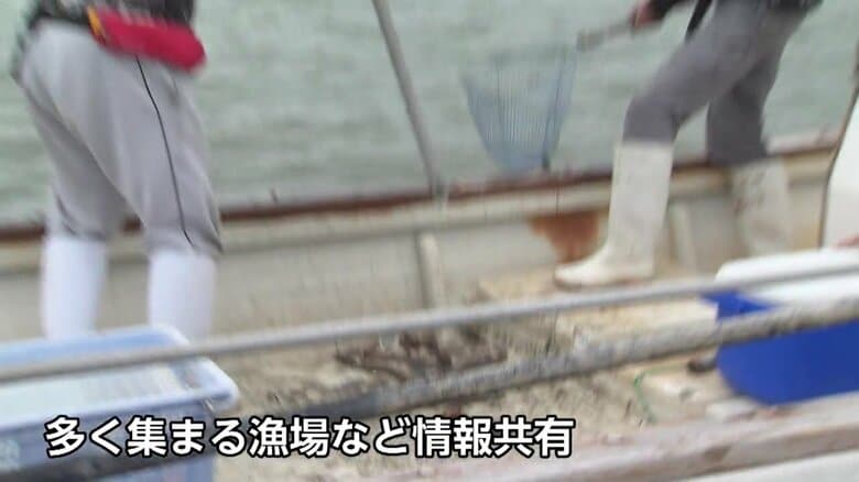 先端にはウミタケがしっかり絡みついてきた