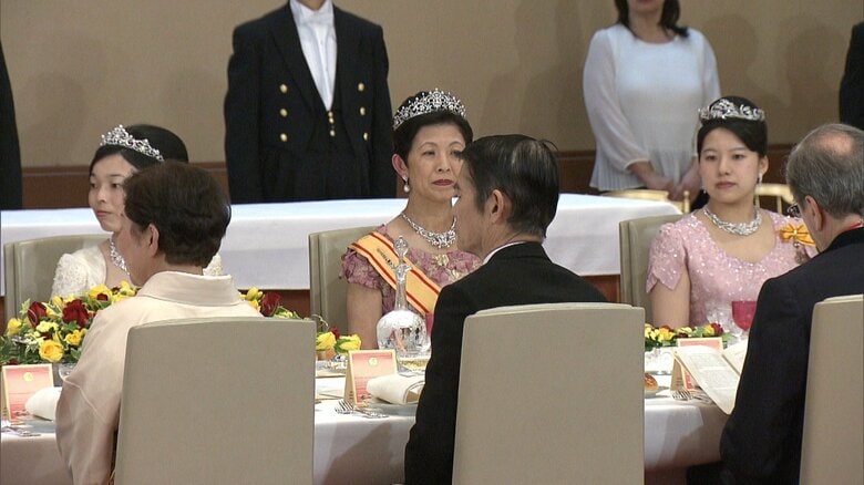 スペインのフェリペ6世国王夫妻を招いた宮中晩さん会（2017年）