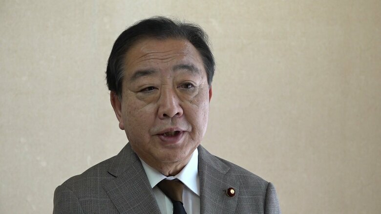 立憲・野田代表（長崎・島原市 16日）