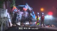 美咲町で大型トラックが標識柱に衝突　運転していた６２歳の男性が死亡【岡山】