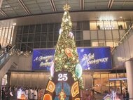 テーマは「魔法の扉」…名古屋駅JRゲートタワーで『クリスマスツリー』点灯式 高さ約12mで4万球超のLED電球
