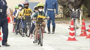 小学生向け自転車教室 事故急増にストップ