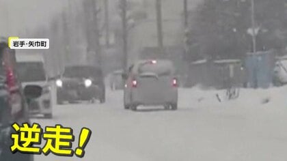 「逆走しすぎだろぉ」子供もあきれる程の雪道逆走で大混乱　「またか」同じ場所同じ時間に信号無視する車　岩手・群馬