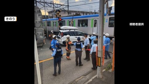 「注意するために車を止めた」交通トラブルが殺人未遂事件に　踏切内に後続車を残し列車と衝突させようとしたか　52歳男逮捕　さいたま市