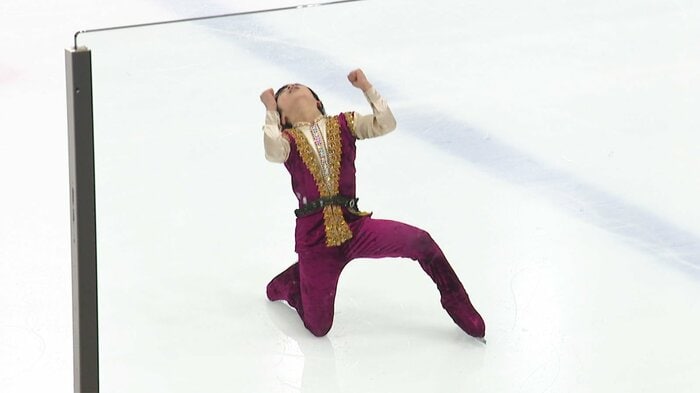 ガッツポーズが飛び出した日髙晴久(全日本ノービス)