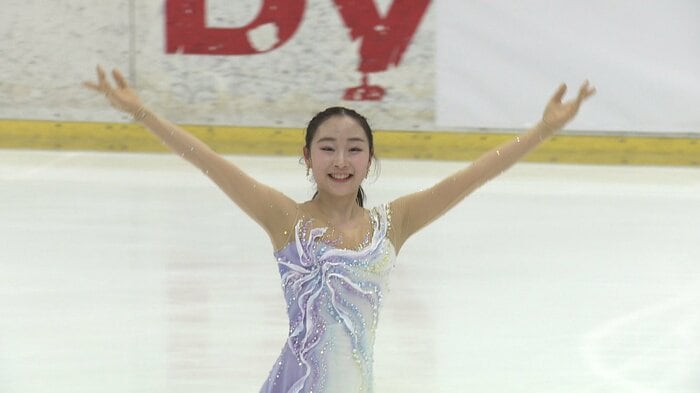 月を見上げる動きが印象的な松生理乃のフリー『月の光』（中部選手権）