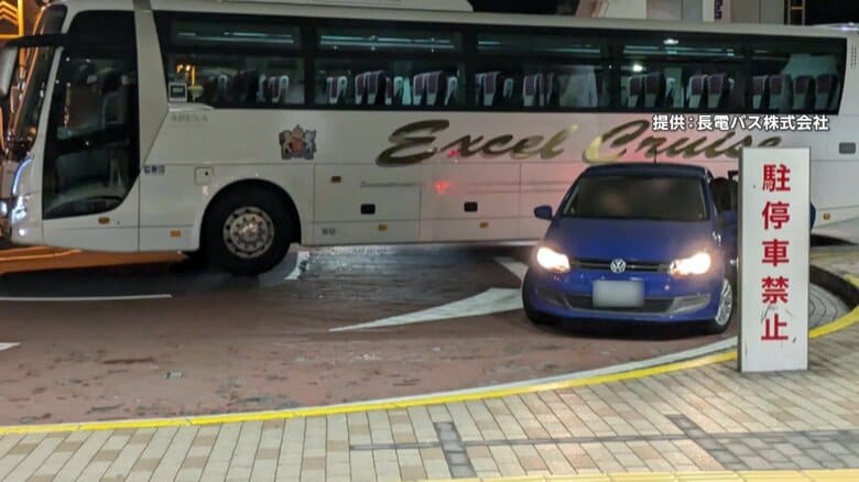 【なぜ】全国のバス停で相次ぐ“迷惑駐停車”　前後10ｍ駐停車禁止も違反運転手「いっときは良いって考え」クラクション・警察官注意に移動しない人も｜FNNプライムオンライン