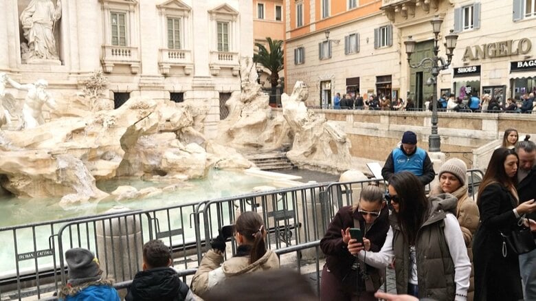 イタリア・ローマ「トレビの泉」入場料2ユーロ徴収へ　年間650万ユーロ収益見込む、博物館も有料化　2026年2月から｜FNNプライムオンライン