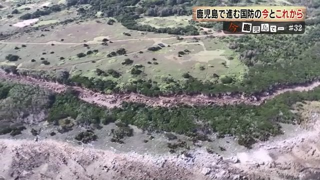 島の南東部には伐採され通路のようになった跡も
