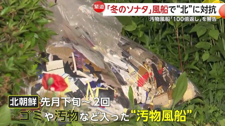 北朝鮮が報復として韓国へ飛ばした“汚物風船”