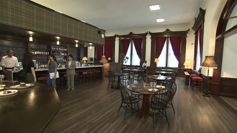 建物との調和がとれたレストランも