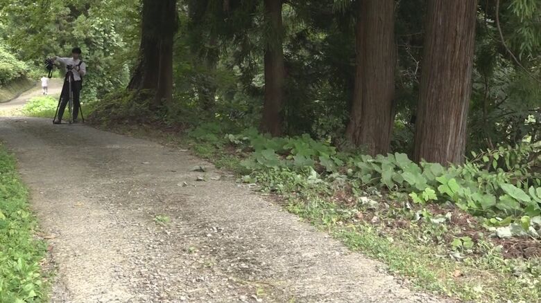 男性が野生動物に襲われた現場