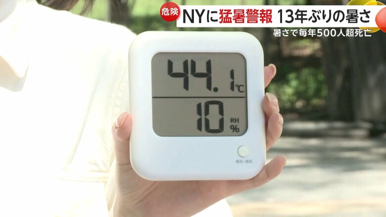 温度計は40度超えに