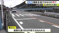 国道で横断歩道を渡っていた74歳男性が83歳男性運転の乗用車にはねられる 意識不明の状態で搬送も死亡