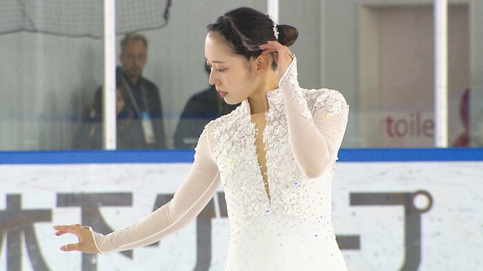 昨季から継続のショートを披露した三宅咲綺(近畿選手権)
