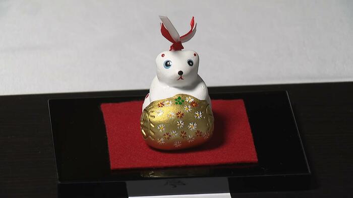 因州若桜焼 戌の土鈴