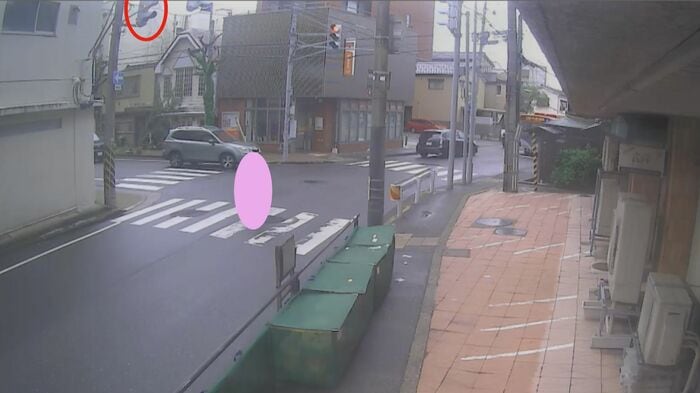現場近くの防犯カメラ