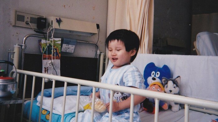 幼少期の木村敬一選手(家族提供)