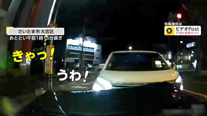 悲鳴が響き渡るタクシーの車内(FNN投稿サイト「ビデオPost」)