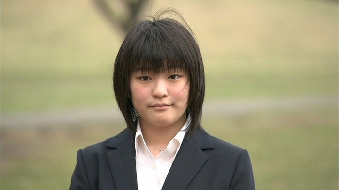 2010年4月国際基督教大学入学式での眞子さま