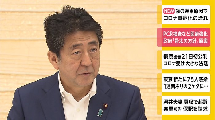 PCR検査など医療強化 政府「骨太の方針」原案