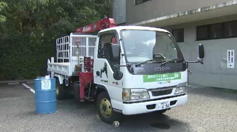 福岡市動物園でバイオ燃料実証実験　餌運搬トラックに「サステオ」使用　CO2排出量“実質ゼロ”目指す｜FNNプライムオンライン