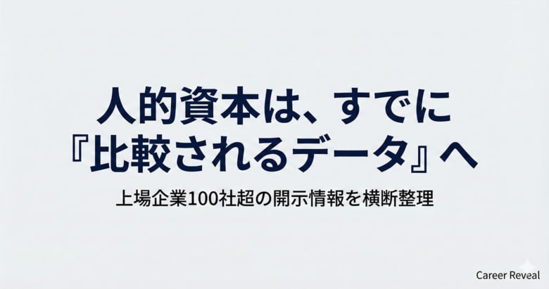 人的資本は、すでに「比較されるデータ」へ