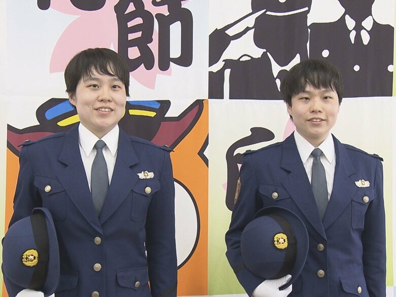 志望のきっかけは“警察24時”…愛知県警察学校の入校式に双子の姉妹 目標は“地域の人に寄り添える警察官”｜FNNプライムオンライン