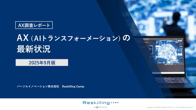リスキリング支援サービス『Reskilling Camp』企業におけるAX(AIトランスフォーメーション)の実態調査 第1回を発表