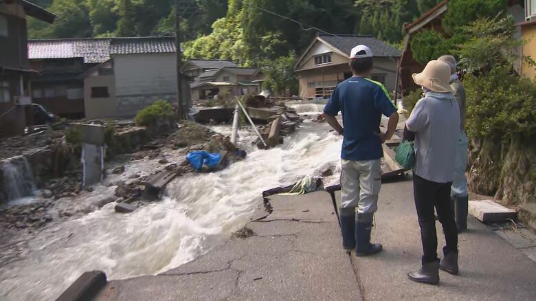 被害を受けた小松市内
