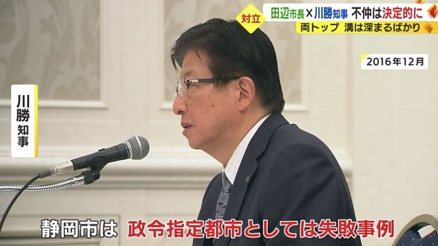 知事・静岡市長・浜松市長の会談（2016年）