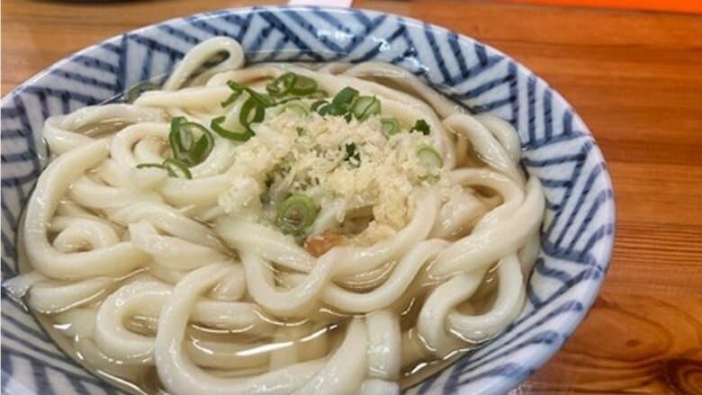 香川県で食べたうどんの一つ（提供：大森さん）