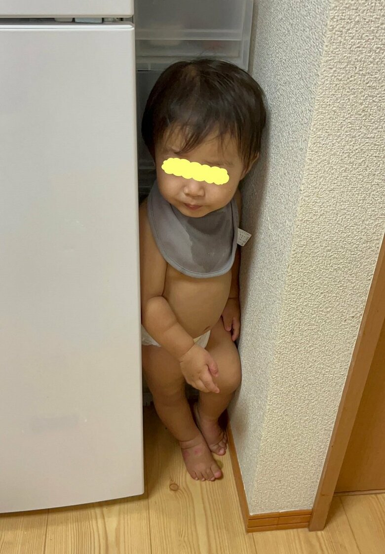 隙間にすっぽり