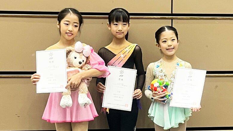 ノービスB女子表彰台（近畿選手権）