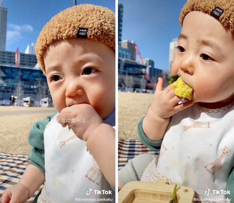 大好きなブロッコリー　至福の時（提供：とあぴーさん）