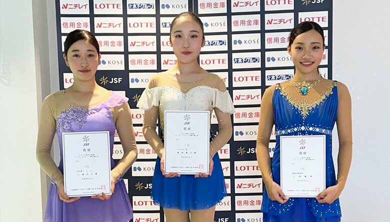シニア女子表彰台（東北・北海道選手権）