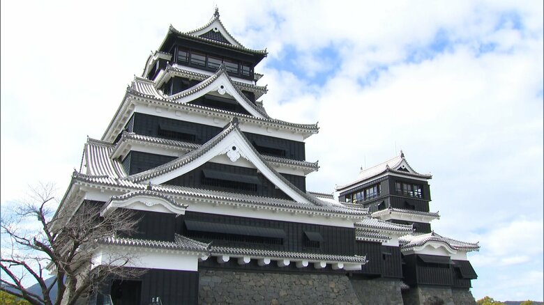 令和3(2021)年3月に完全修復した 熊本城天守閣