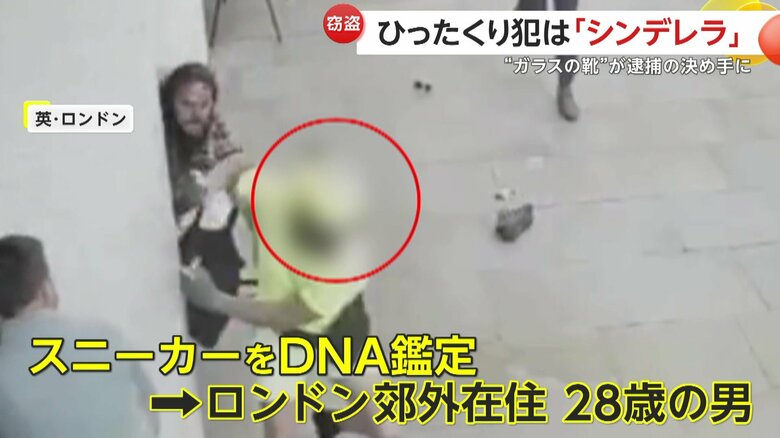 揉み合いながら逃げるひったくり犯（City of London Police）