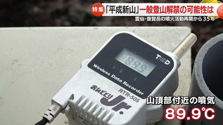 噴火活動が活発な時期は700℃→現在は89.9℃に