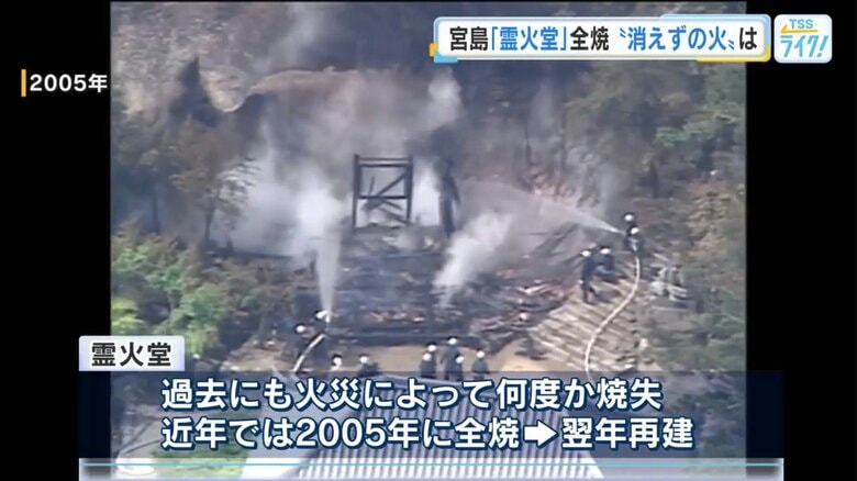 2005年に起きた火災の消火活動