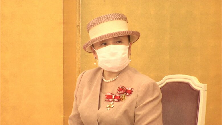 ナイチンゲール記章授与式には、皇后雅子さまなど女性皇族方が出席された。