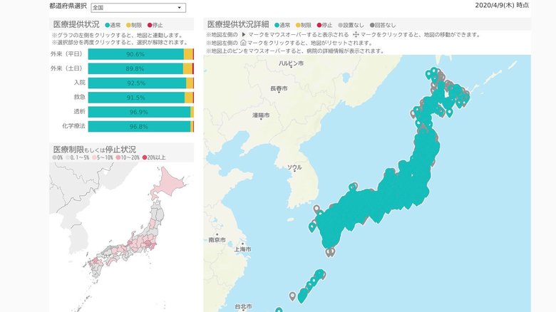 あなたの近所は受診できる? 「全国の病院受け入れ態勢マップ」を厚労省が公開